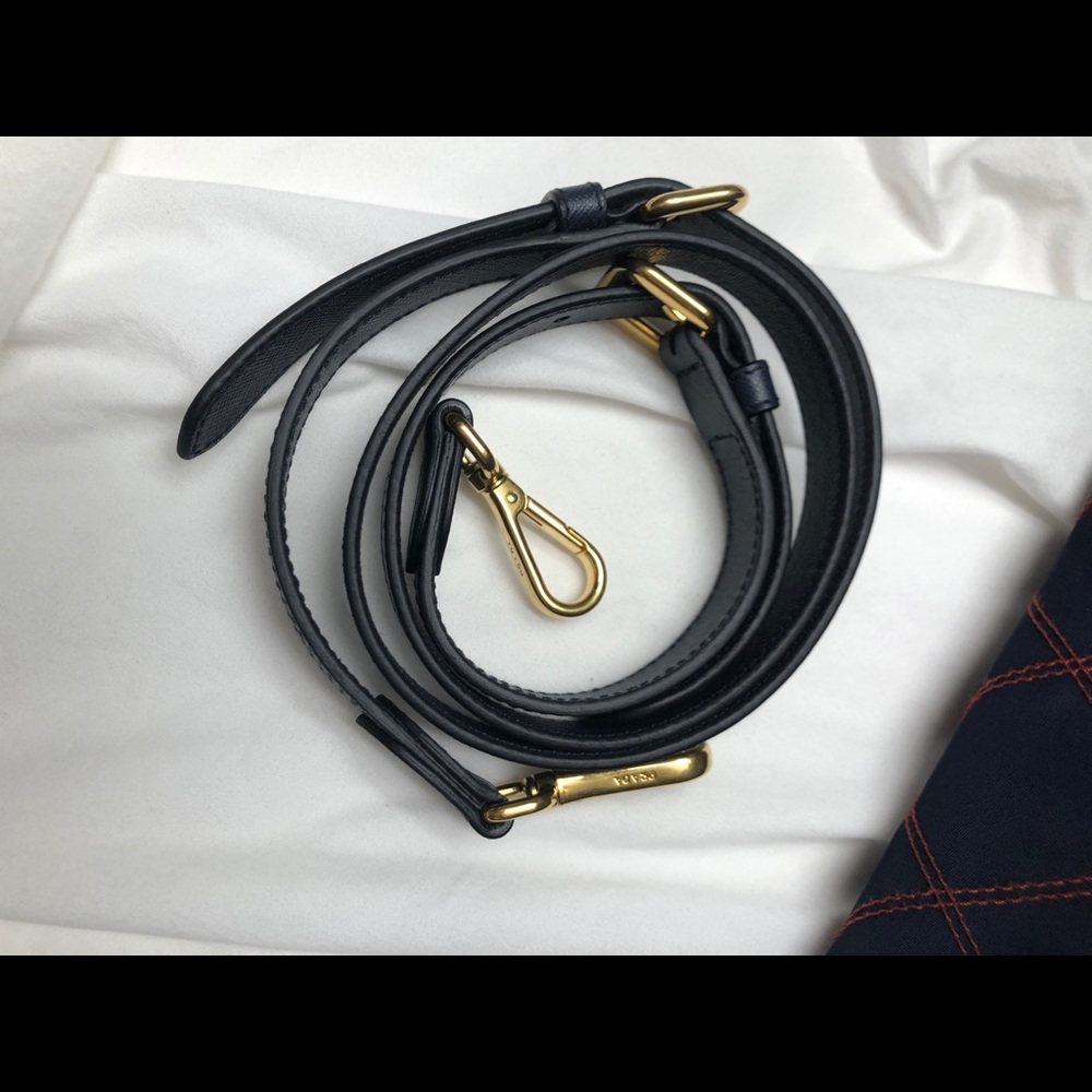 Navy Blue Prada Impunturato Tessuto Nylon - Picture 7 of 7